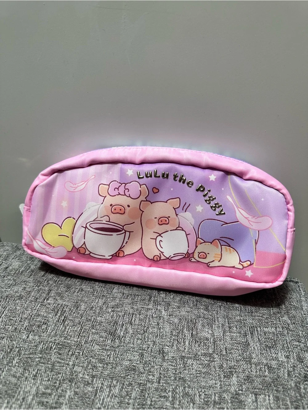 NWT LuLu the Piggy Sweet Dream Pencil Case Pink Kawaii Makeup Bag ToyZero+